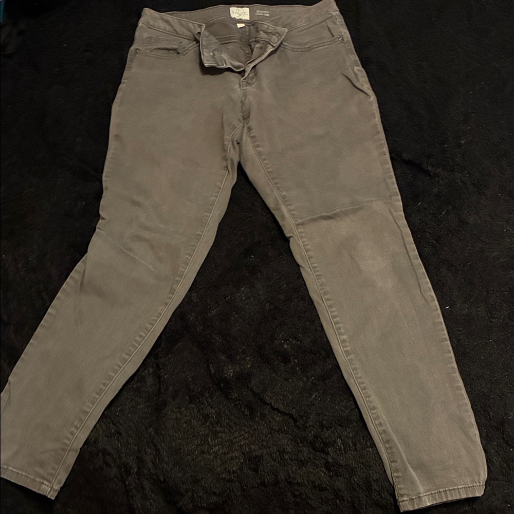 Gray Skinny Pants